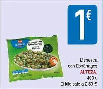 Masymas Menestra Con Espárragos Alteza oferta