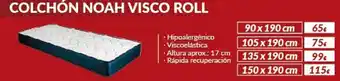 Embargos a lo bestia Colchón Noah Visco Roll 90x190cm oferta