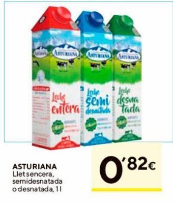 Caprabo Leche asturiana oferta