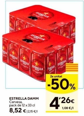 Caprabo Cerveza estrella damm oferta