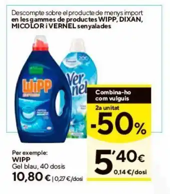 Caprabo Gel wipp oferta