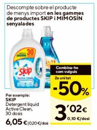 Caprabo Detergente líquido skip oferta