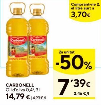 Caprabo Aceite de oliva carbonell oferta