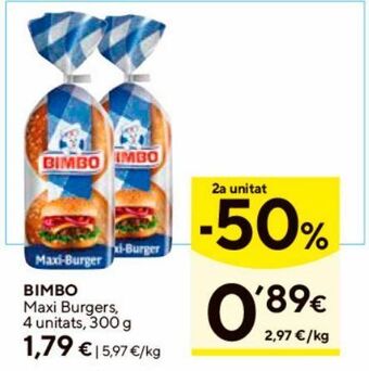 Caprabo Pan de hamburguesa bimbo oferta