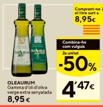 Caprabo Aceite de oliva virgen extra oleaurum oferta