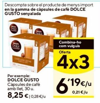 Caprabo Cápsulas de café dolce gusto oferta