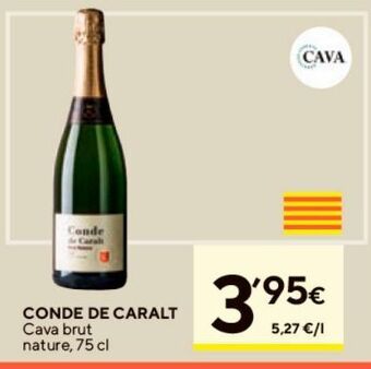 Caprabo Cava brut nature conde de caralt oferta