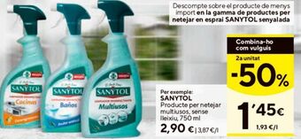 Caprabo Limpiadores sanytol oferta