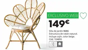 Conforama Sillas de jardín nias oferta