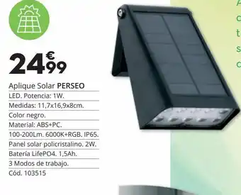 Conforama Aplique solar perseo oferta