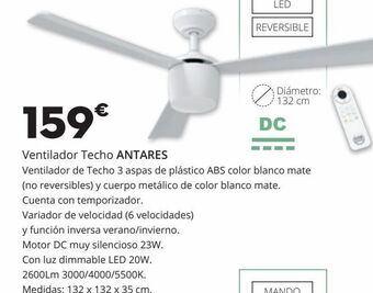 Conforama Ventilador de techo antares oferta