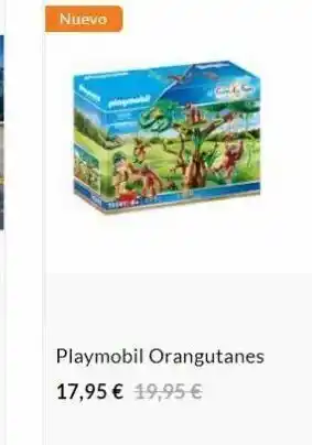 Jugueterías Nikki Nuevo playmobil orangutanes 17,95 € 19,95 € oferta