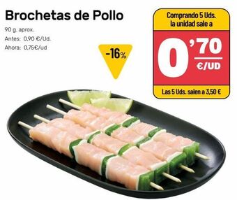 AhorraMas Brochetas de pollo oferta