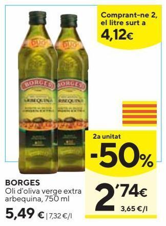 Caprabo Aceite de oliva virgen extra borges oferta