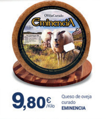 Supermercados Plaza Eminencia Queso de oveja curado oferta