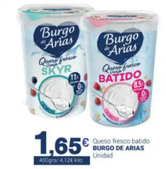 Supermercados Plaza Burgo Arias Queso fresco batido 400grs oferta