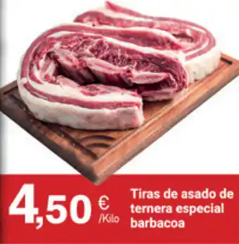 Supermercados Plaza Tiras de asado de ternera especial barbacoa oferta