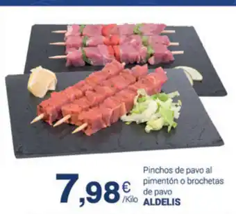 Supermercados Plaza Aldelis Pinchos de pavo al pimentón o brochetas de pavo oferta