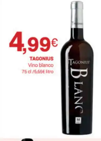 Supermercados Plaza Tagonius Vino blanco 75cl oferta