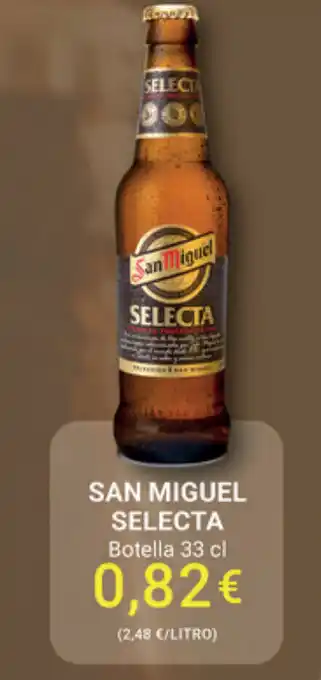Supermercados Plaza San Miguel Selecta Botella 33cl oferta