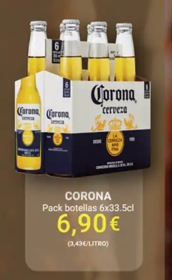 Corona pack botellas 6x33.5cl