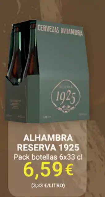 Supermercados Plaza Alhambra Reserva 1925 6 x 33cl oferta