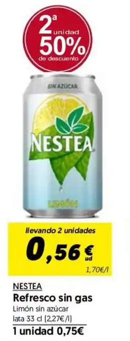 Hiper Usera Nestea Refresco sin gas Limon sin azucar lata 33cl oferta