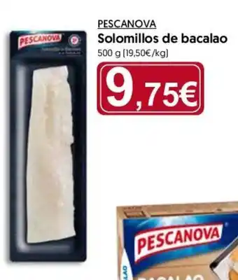 Hiper Usera Pecanova Solomillos de bacalao 500g oferta