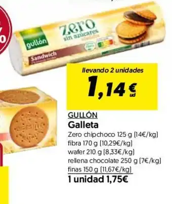 Hiper Usera Gullón Galleta 125g oferta