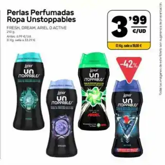 AhorraMas Perlas Perfumadas Ropas Unstoppables oferta