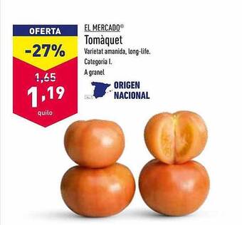 ALDI El Mercado Tomàquet oferta