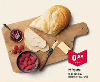 ALDI Pa Fogassa Gran Reserva oferta