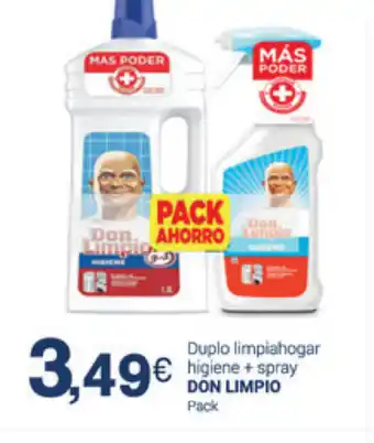 Don limpio Duplo limpahogar higiene+spray