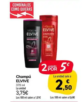 Carrefour Market Champu Elvive 370ml oferta