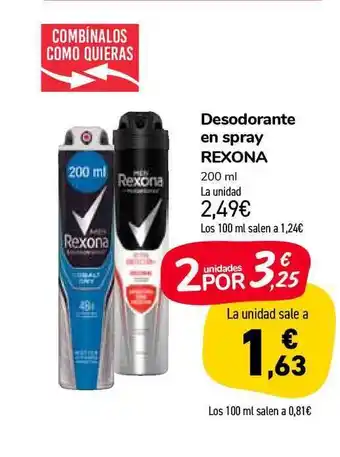Carrefour Market Rexona Desodorante En Spray 200ml oferta