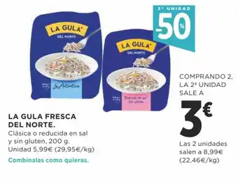 Supercor La Gula Fresca Del Norte Clasica o Reducida En Sal y Sin Gluten, 200 g oferta