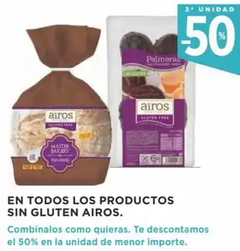 Supercor 2ª Unidad -50% En Todos Los Productos Sin Gluten Airos oferta