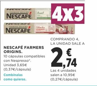 Supercor Nescafé Farmers Origins oferta