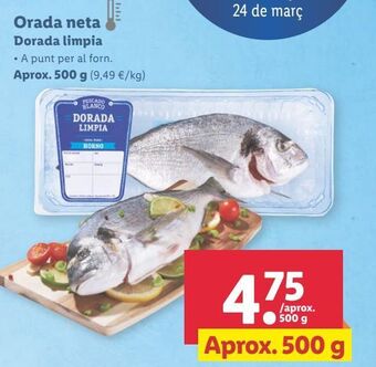 Lidl Dorada limpia oferta