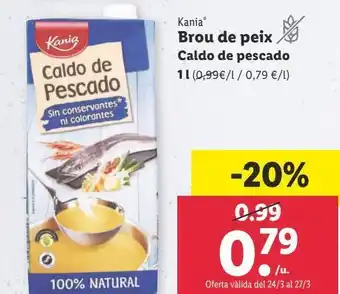 Lidl Caldo de pescado 1l oferta