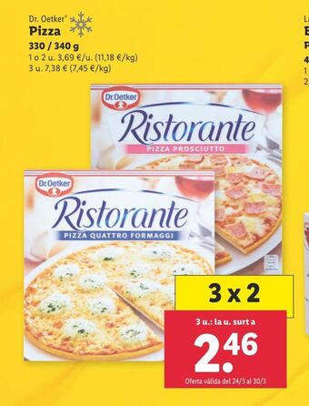 Lidl Pizza dr oetker oferta