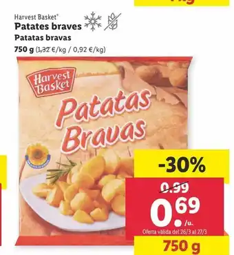 Lidl Patatas bravas harvest basket 750g oferta