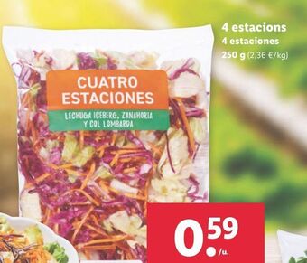 Lidl Ensaladas 4 estaciones oferta