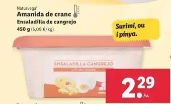 Lidl Ensaladilla de cangrejo 450g oferta