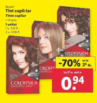 Lidl Tinte de pelo revlon oferta
