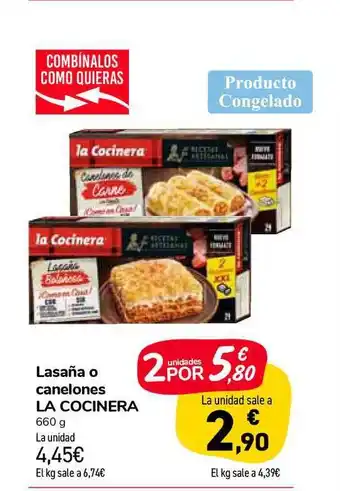 Carrefour Market La Cocinera Lasaña O Canelones 660g oferta