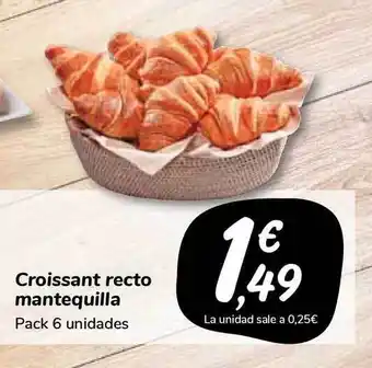Carrefour Market Croissant Recto Mantequilla Pack 6 unidades oferta