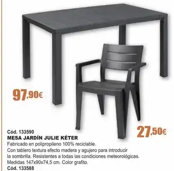 Ferrcash Mesa jardín julie kéter oferta