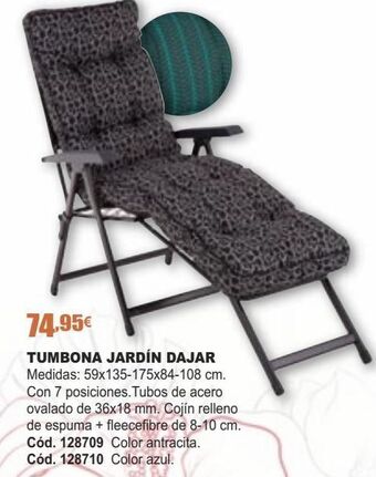 Ferrcash Tumbona jardín dajar oferta