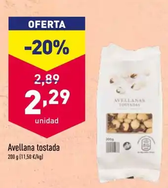 ALDI Avellana tostada 200g oferta
